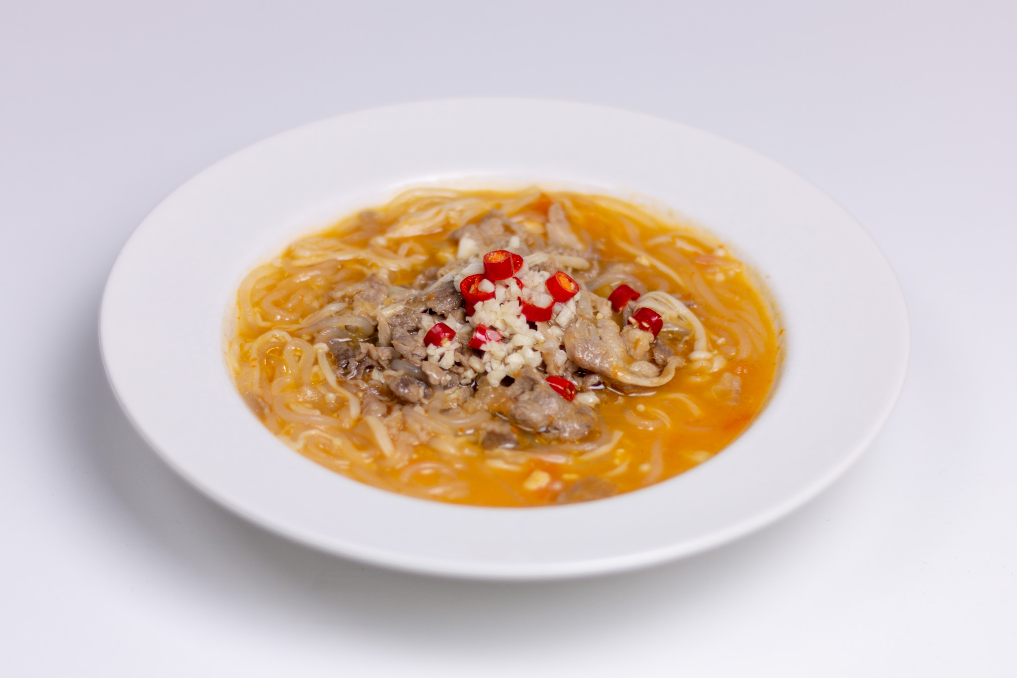 Sliced Beef in Golden Soup