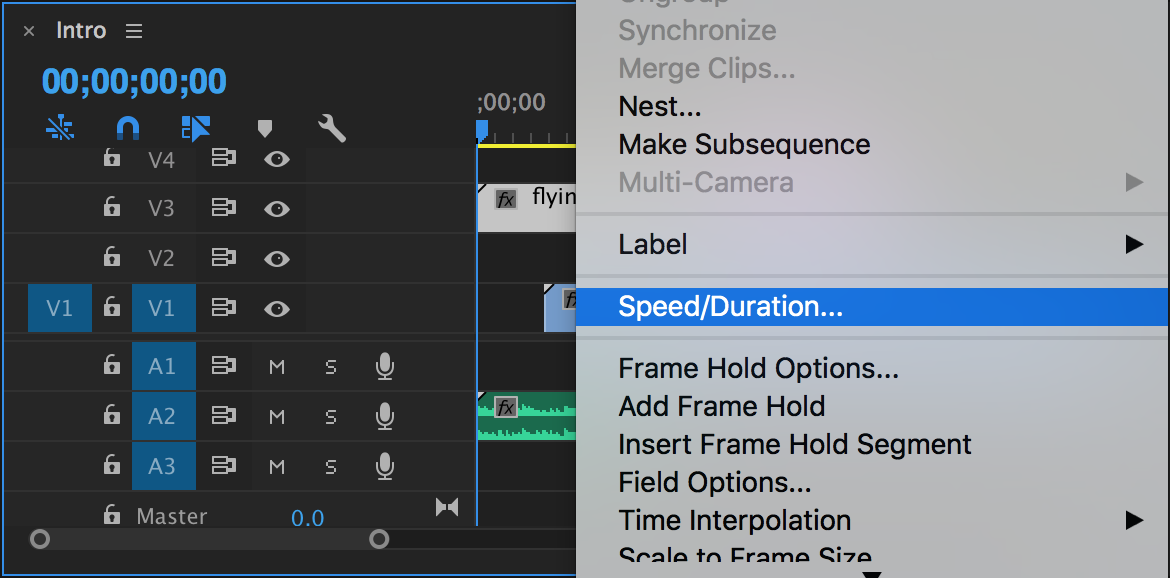 Timeline - Speed/Duration