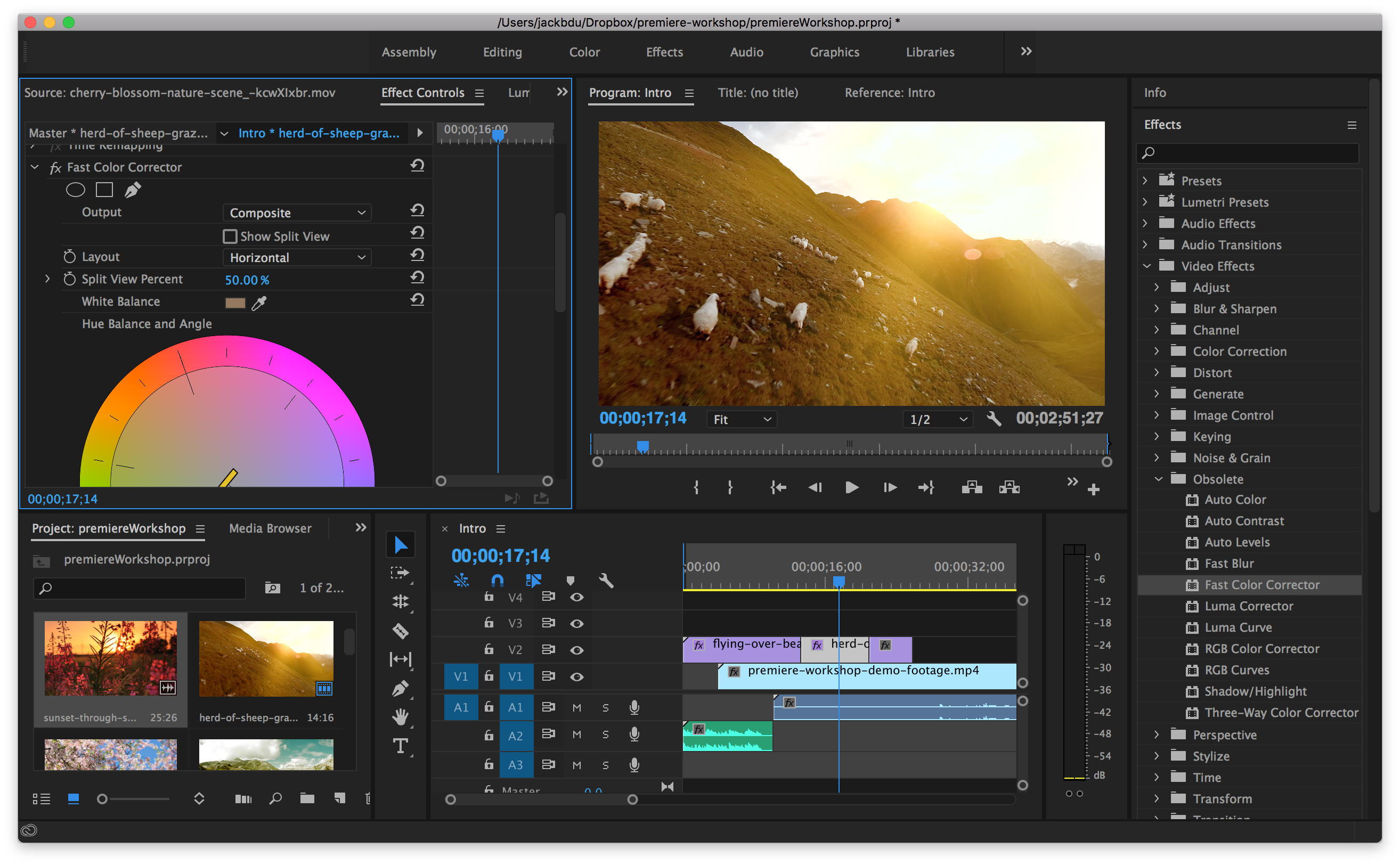 Workspace after Correction