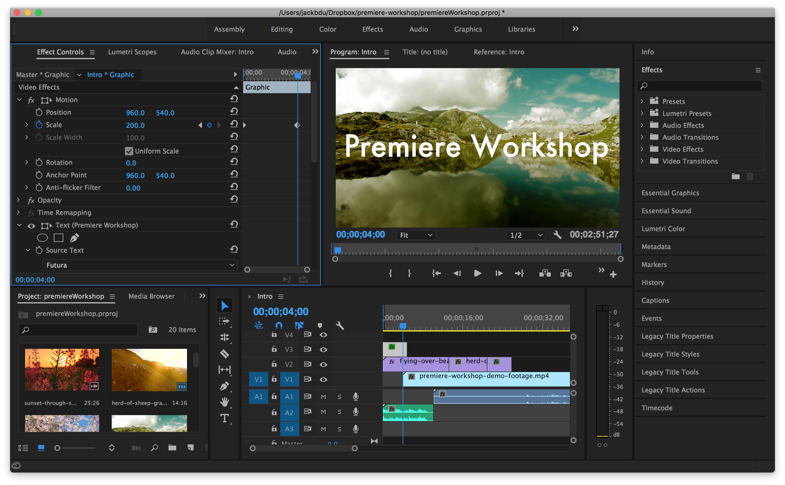 Workspace - Animation