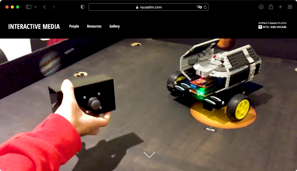 Interactive Media Website - Home Page